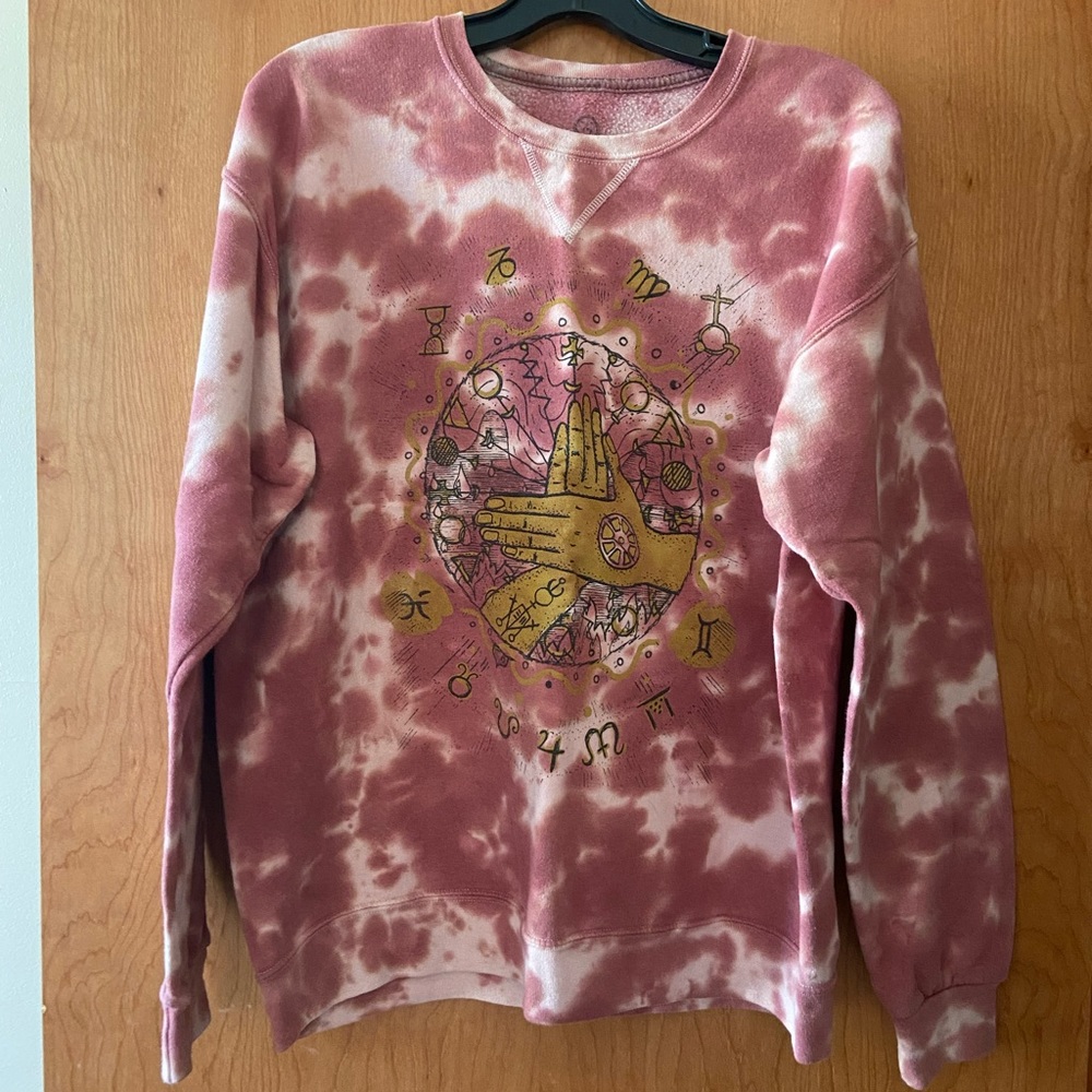 Tie dye astrological sweatshirt